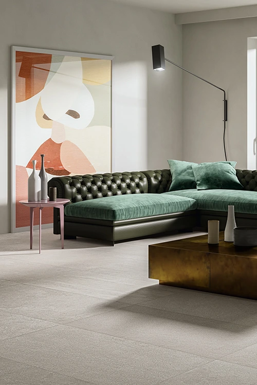 Royal Ceramic's Top Quality Ceramic Porcelain Tiles: The Perfect Addition to Your Living Room.